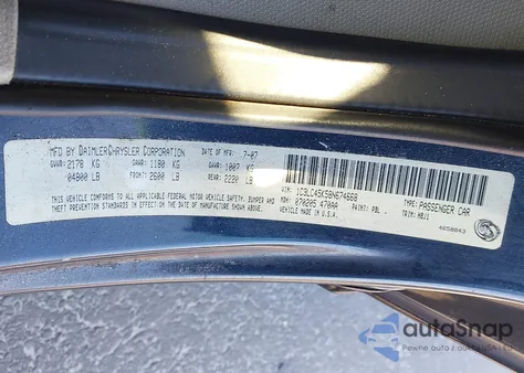 2008 Chrysler Sebring Lx from USA, damaged, VIN 1C3LC45K58N674668